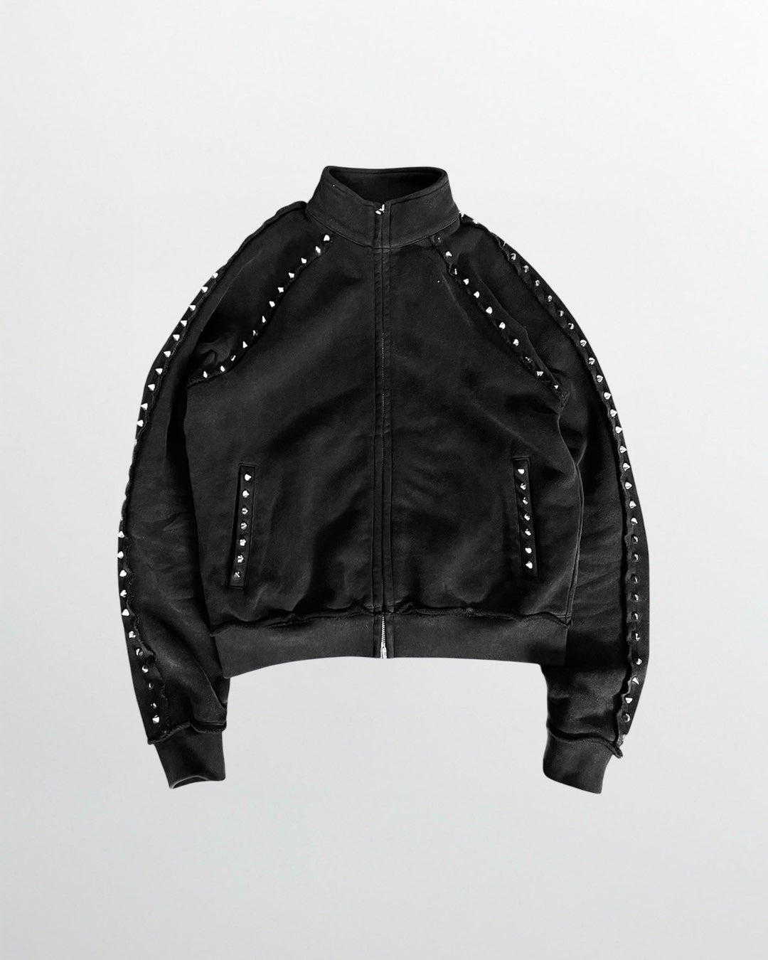 STUDDED ZIP UP